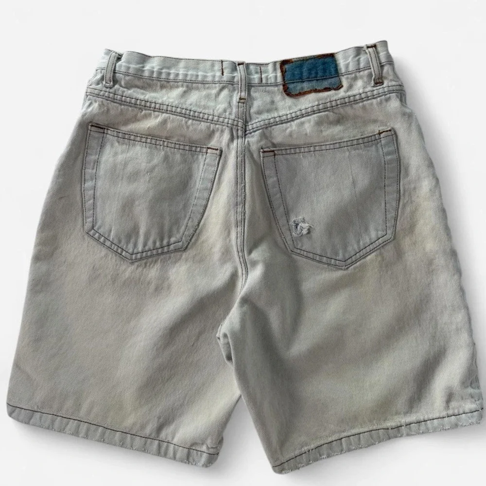 Vintage Stanley Blacker Light blue denim shorts‎